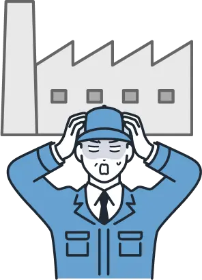 頭を抱える男性